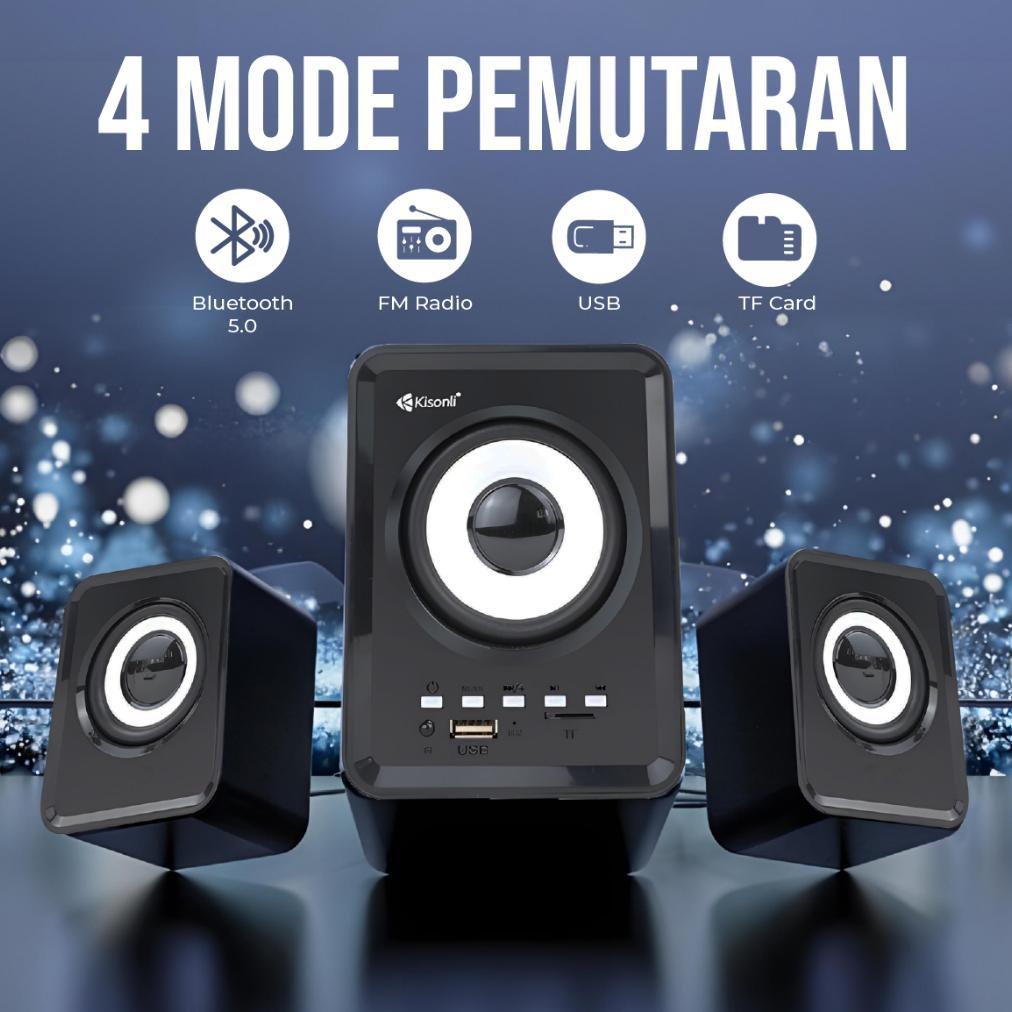 Sale Speaker Aktif Bluetooth Kisonli U2800BT Bisa Radio, TF-Card, Flashdisk, Bluetooth Speaker