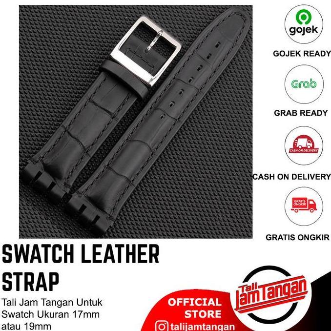 17mm Swatch Croco Leather Strap Tali Jam Swatch Kulit