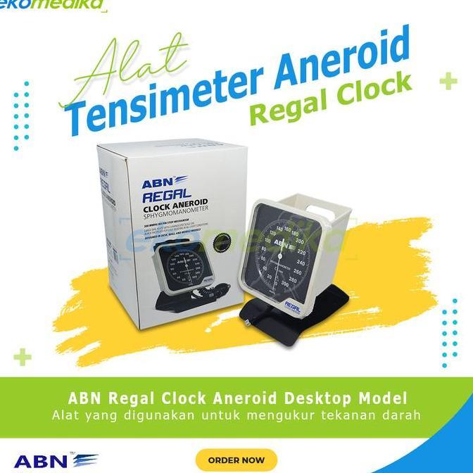Tensimeter Aneroid ABN Regal Tensi - Alat Cek Tekanan Darah Manual Clock Aneroid Desktop Model