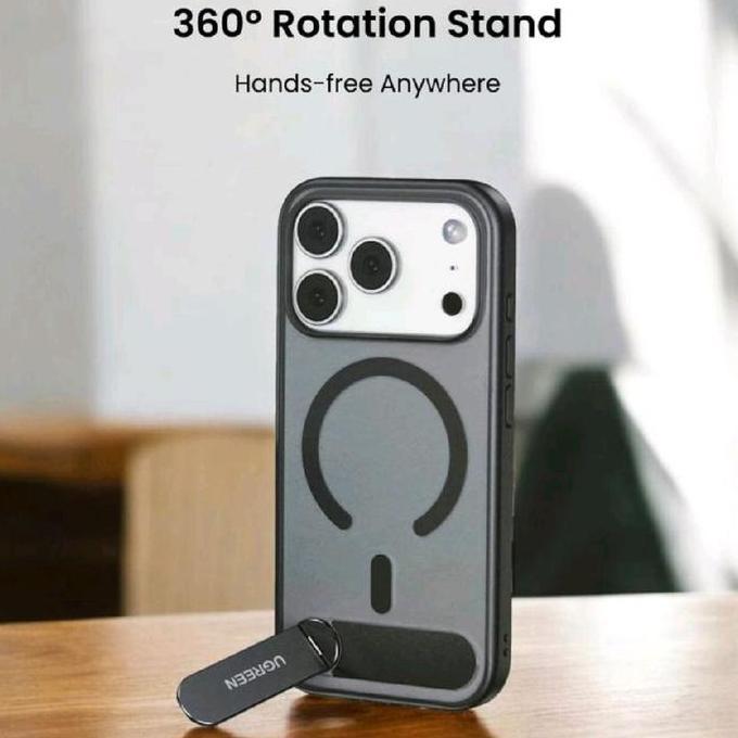 TERBARU - Ugreen Magnetic Case iPhone 17 Pro Max series with Kickstand Magsafe Ring 85525 ip17 95198