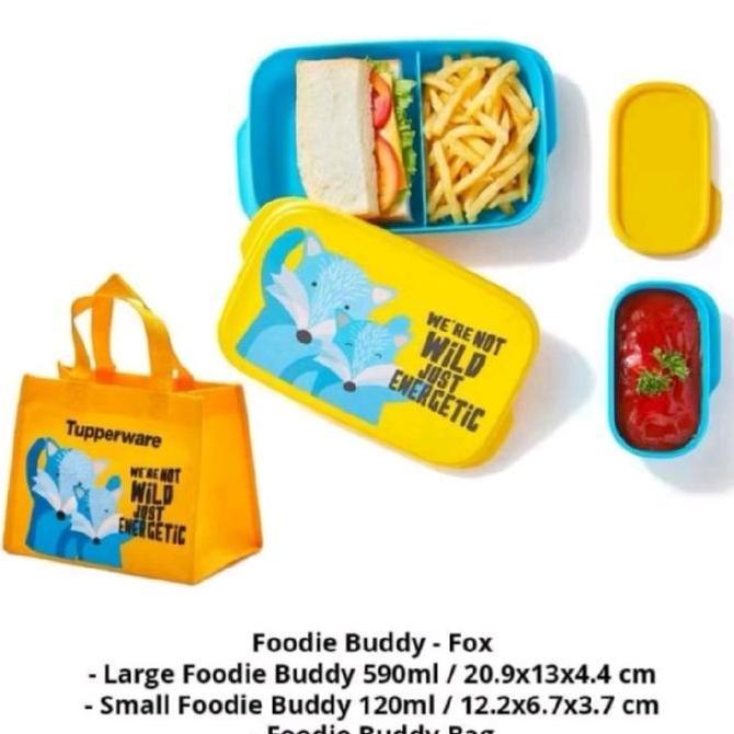 Foodie buddy  set tupperware paket bekal anak murah tupperware