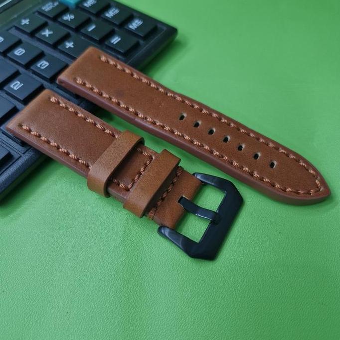 strap leather watch tali kulit jam tangan timberland nautica police panerai fosil buckle black