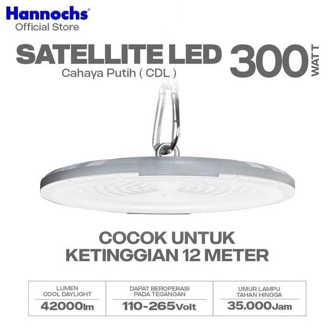 Hannochs Lampu Highbay Led Satellite Led 300W Cahaya Putih - Ufo