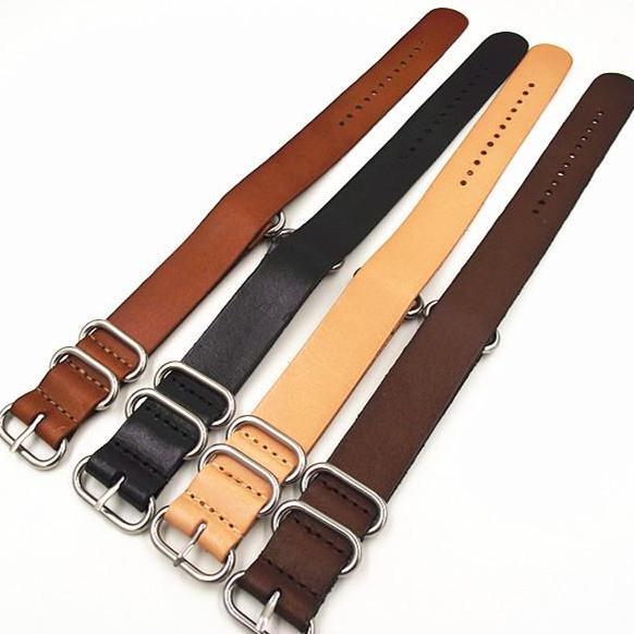 Tali Jam Tangan Kulit Asli Zulu Leather Strap 20mm Paling Murah laris