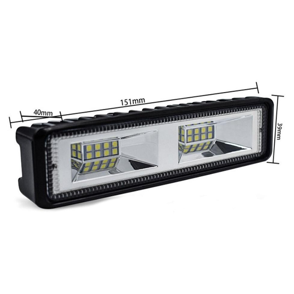 Cuci Gudang  1Pc Lampu Tembak Sorot 12 Mata 50 Watt 6000K 12-24V Anti Panas Lampu Sorot Foglamp Moto
