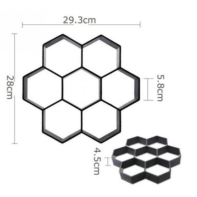 Cetakan Paving Blok atau Cetakan Semen Paving block Hexagonal taman