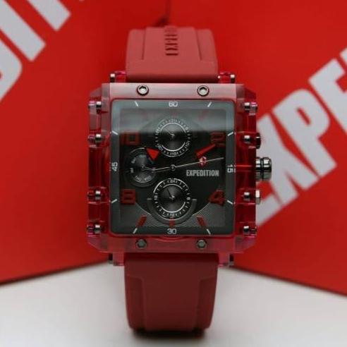 JAM TANGAN wanita pria  EXPEDITION E6808 E 6808 / E 6782 E6782 Rubber original