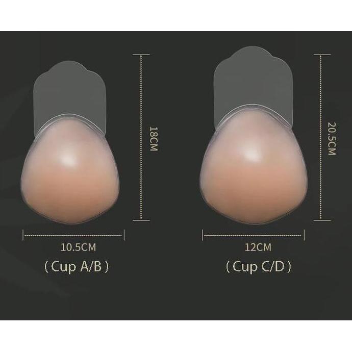 Bra Pad / Rabbit Pad Silikon Pad Kaitan Push Up Bra Aksesoris Berperekat Premium Wanita
