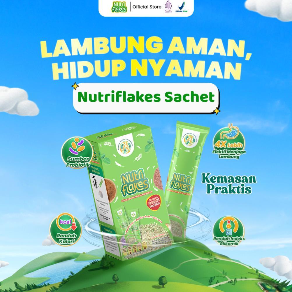 Nutriflakes Kemasan Sachet Sereal Asam Lambung Umbi Garut 150 gram