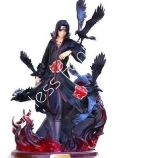 Action Figure Itachi Naruto 2 Kepala LED 24cm