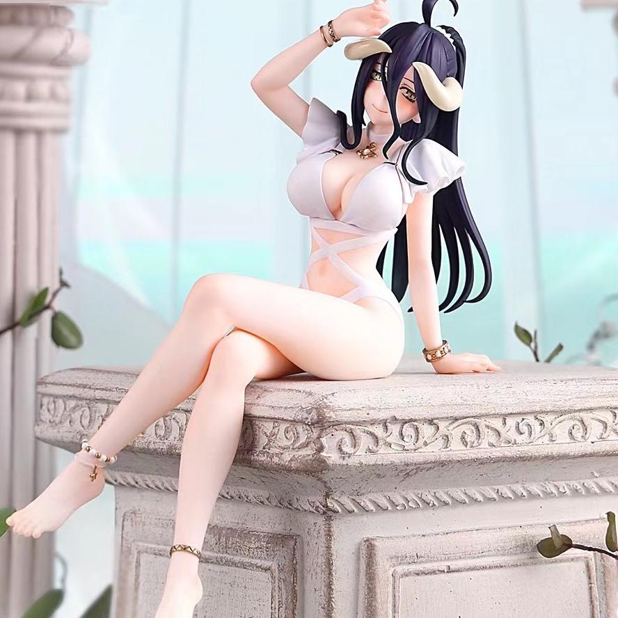 Overlord albedo Bikini putih bersih Action Figure Anime