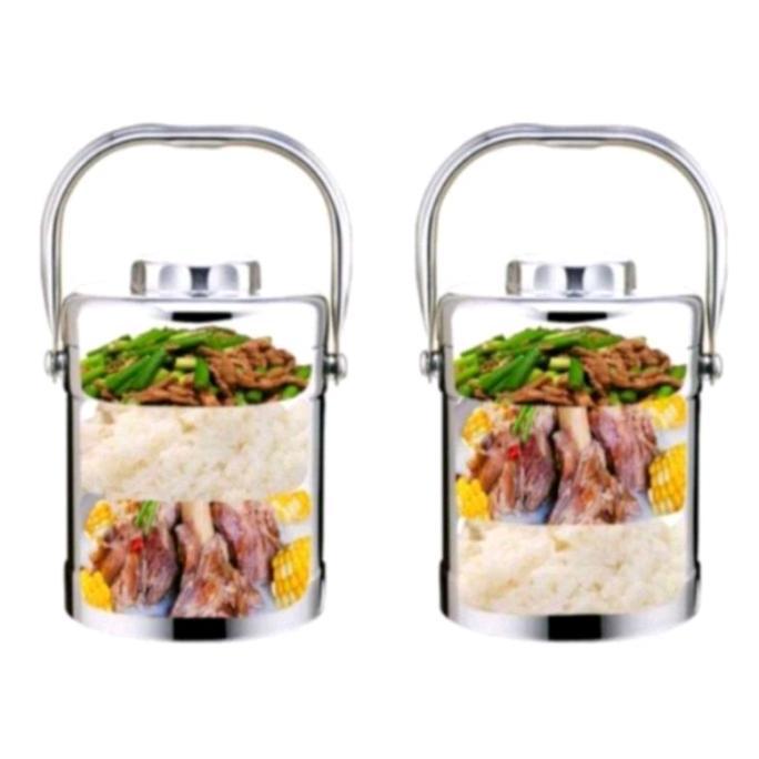 Rantang tunggal 2liter / rantang stainless steell / bekal / handpan HT
