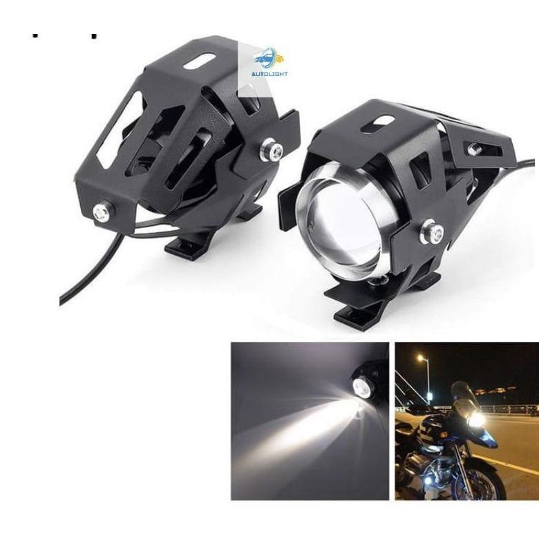 Unik Lampu Sorot Tembak Led Projie Projektor U1& U5 Putih Cree Lampu Sorot Motor