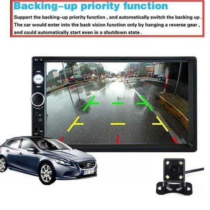 Head Unit Double Din LED Mobil All New TERIO With Mirror Link Android