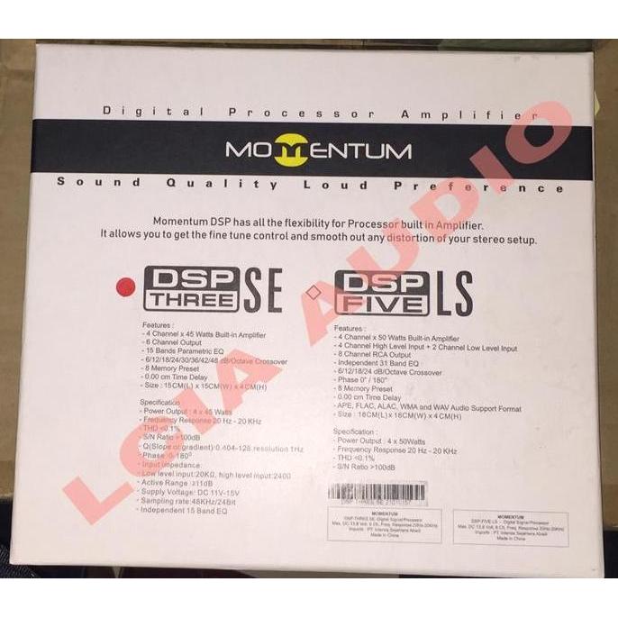 MOMENTUM DSP 3SE PROCESSOR MOMENTUM DSP 3 SE