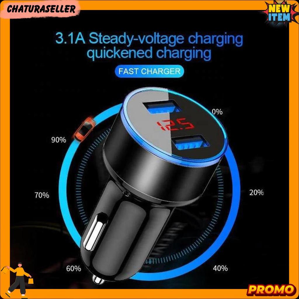 2 Port Usb Fast Charging Charger Mobil Charger Motor Beat Deluxe Nmax Pengisi Daya Ponsel Universal 