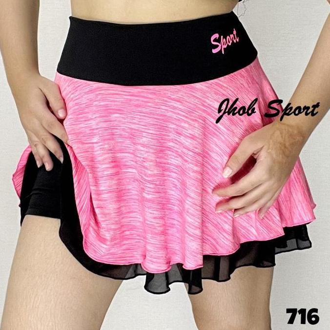 Supotsu- Rok Tennis Tile/Rok Olahraga/Rok Bulu Tangkis/Rok Senam Sexi/Rok Tennis Populer/Rok /Rok Te