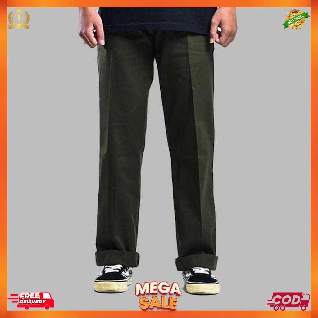 Celana Chinos Straight Standar Dewasa Katun Reguler Fit To Jumbo Casual Korean Style [C2]