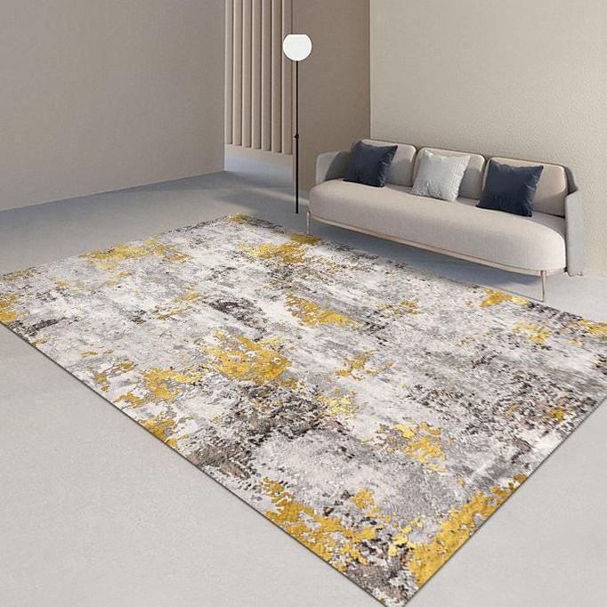 KARPET MARBLE ESTETIK GOLD CRACK KARPET RUANG TAMU KELUARGA //