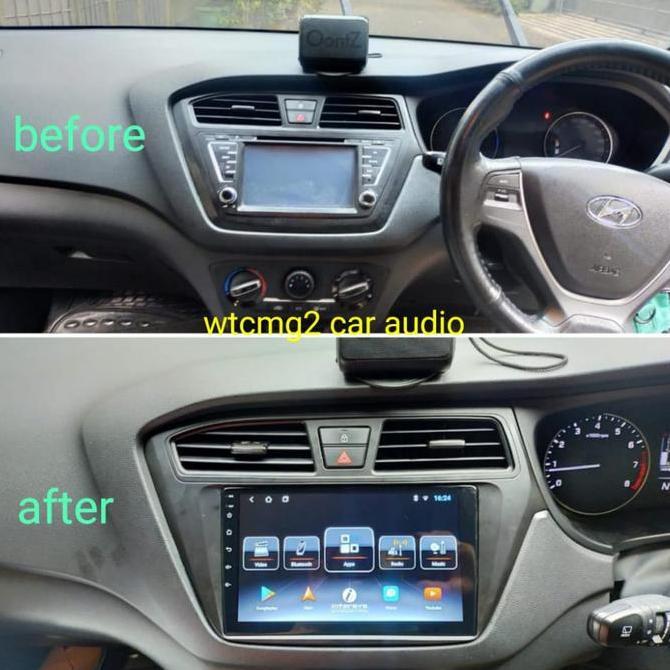 head unit android oem hyundai i20 thn 2016 + home service
