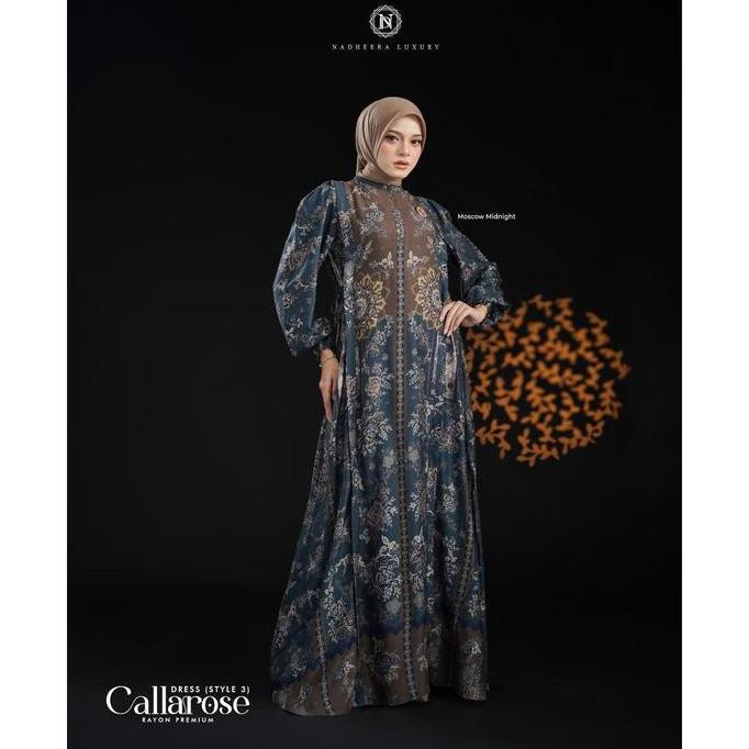 Shukyo- [Dress] Arose Dress Style 1 2 3 Nadheera Luxury Rayon Terbaru Calaros Aros A Rose
