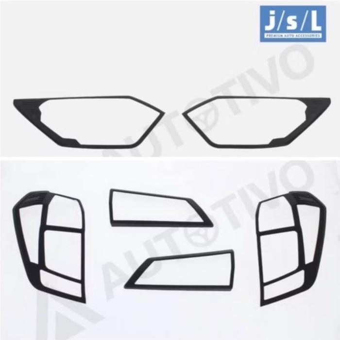 Calya Sigra 2016 2017 2018 Paket Garnish Depan Belakang Head Tail Lamp Mobil Variasi Hitam Black Dop