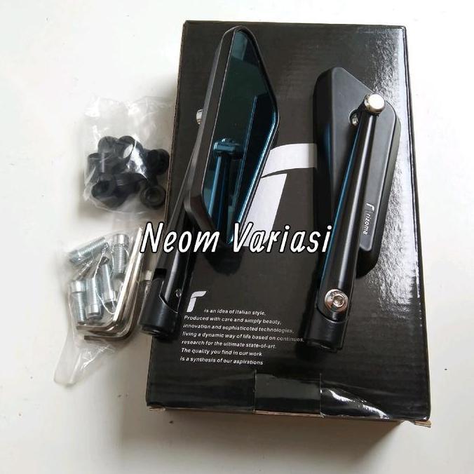 Spion sircuit full cnc spion circuit Rizoma logo R full hitam kaca biru  spion motor variasi circuit