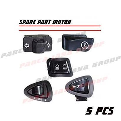 Saklar Lampu Tombol Set Klakson Sen On Off Dimmer Stater Motor Listrik Uwinfly U-Winfly New Blue Wha