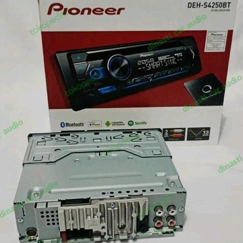 Pioneer DEH-S4250BT Bluetooth Single Din Tape Mobil Audio S4250 BT