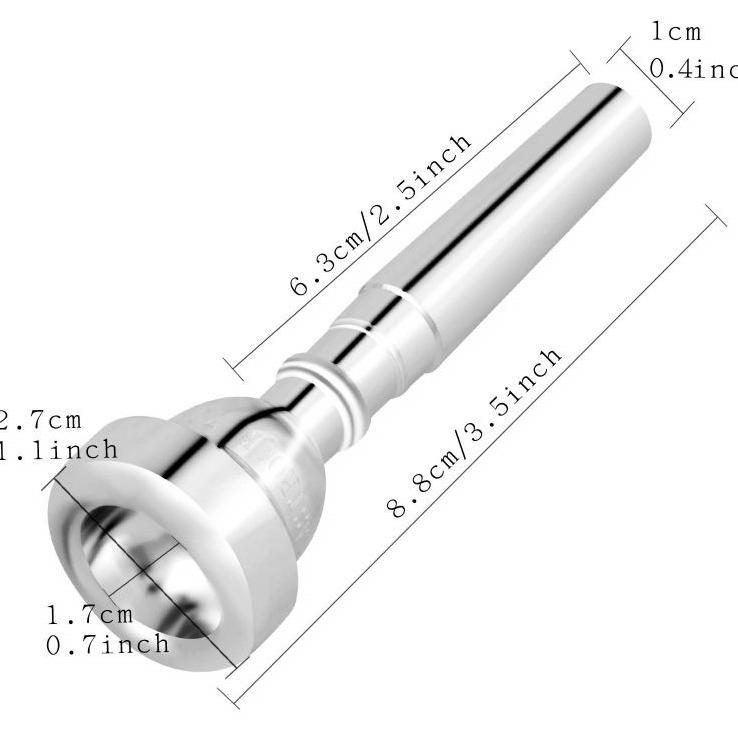 7C Mouthpiece Trumpet Mouthpiece Adaptor Mouthpiece Trumpet Bullet Shaped