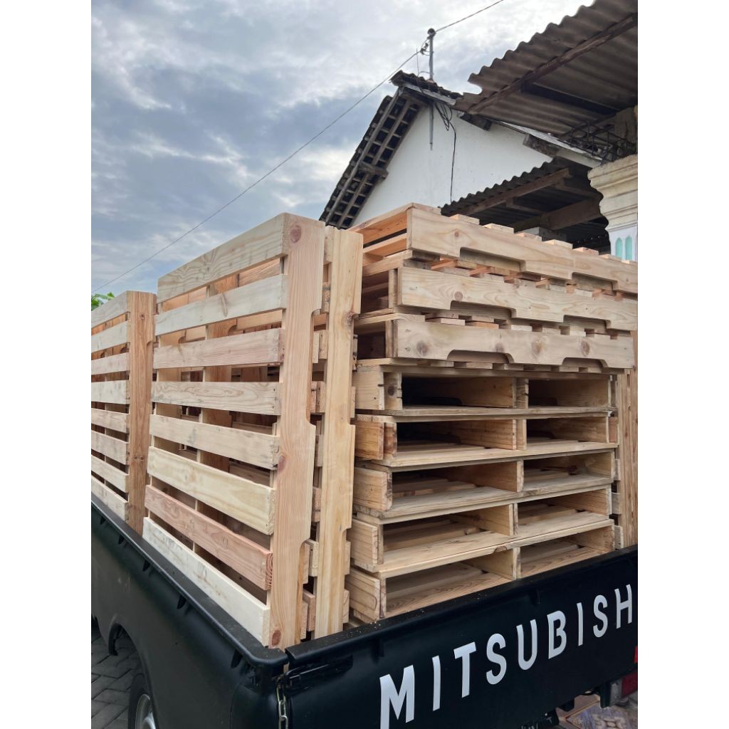 Palet Jati Belanda Tempat Tidur Ranjang Minimalis Ukuran 90 X 100 120 X 100 180 X 200