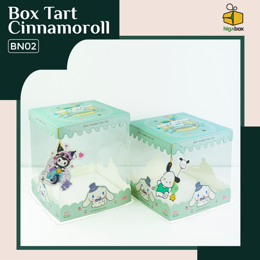 Box Cake Transparan / Box Tart / Box Bening Tart / Box Mika Transparan / Box Mika Kue Transparan / B