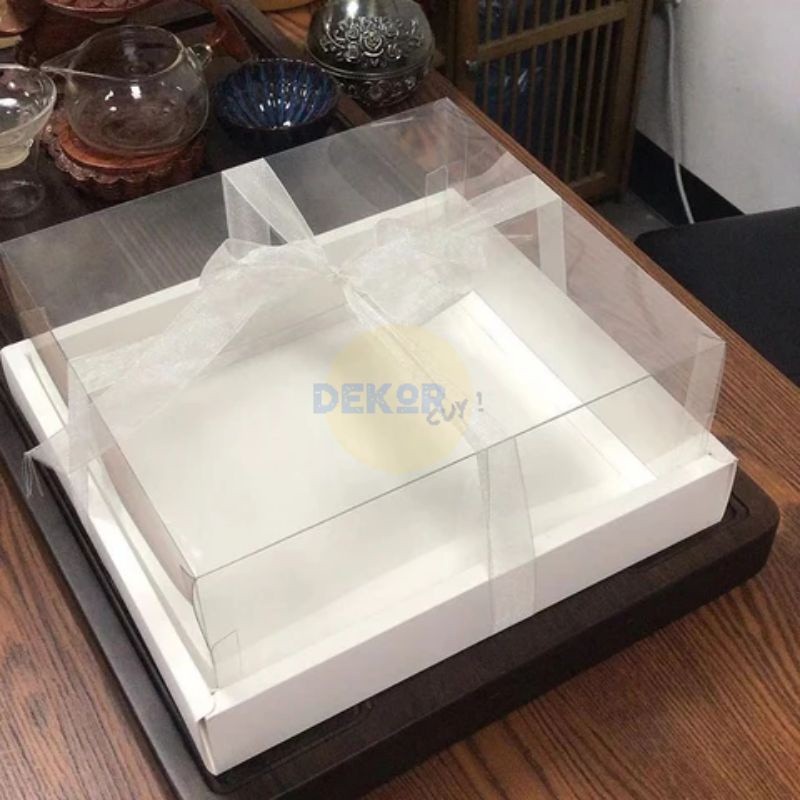 Box Kue Minimalis Mika Kue Ulang Tahun Cake Box Mika Kek Packaging Kue Hampers Dus Kue Box Hantaran
