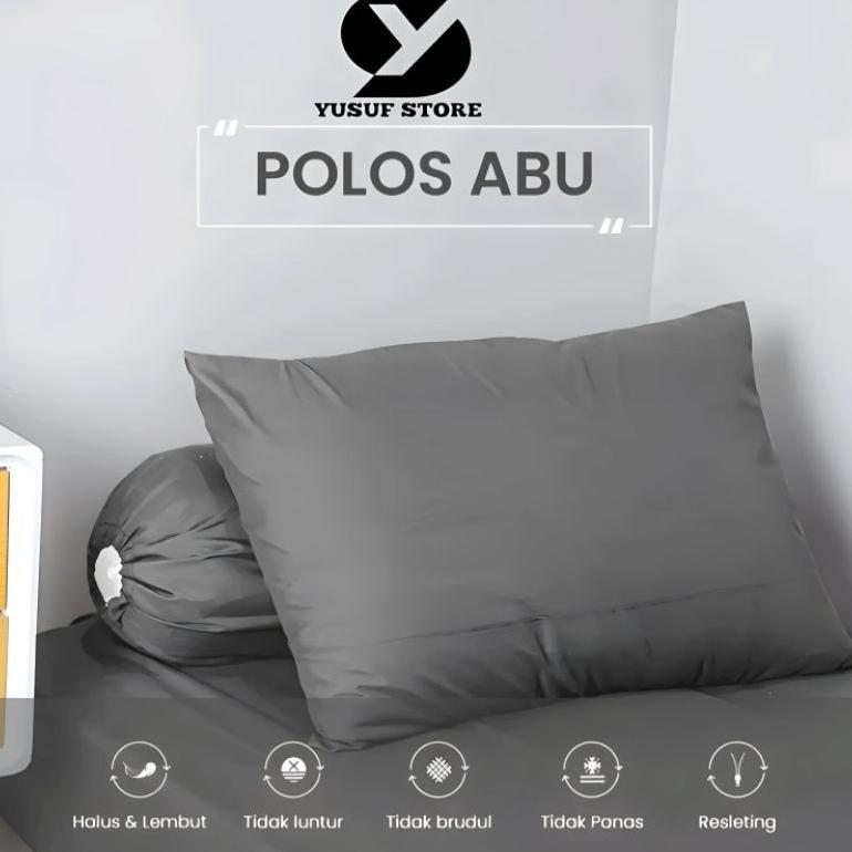 Cuci Gudang (New Produk) Sarung Bantal Polos Halus / Sarung Bantal Polos Hitam / Sarung Bantal Gulin