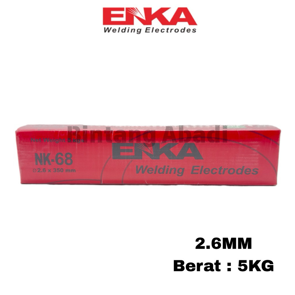 Kawat Las Enka Nk-68 2.6Mm [5 Kg] / Kawat Las Nk68 2.6Mm [5 Kg] / Elektroda Las Listrik Enka Nk-68