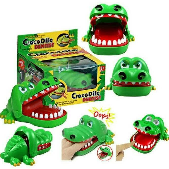 Big Sale Mainan Anak Crocodile Dentist Game / Mainan Gigi Buaya / Mainan Edukasi Buaya Gigit