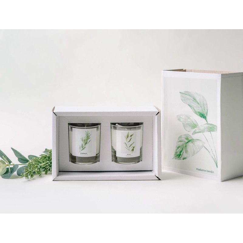 Giftset 2 Scented Candle By Madame Berdin | Hampers Lilin Aromaterapi | Wedding Gift | Kado Sempro |