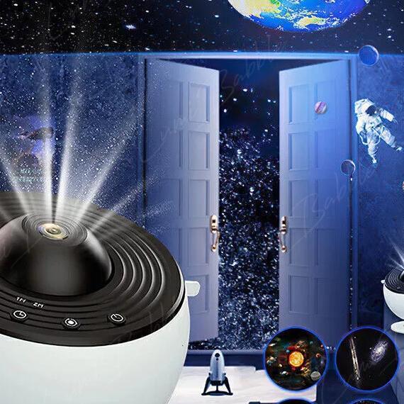 100% Original360 Lampu Tidur Proyektor Galaxy Lampu Kamar Tidur Aesthetic Lampu Proyektor Langit Lam