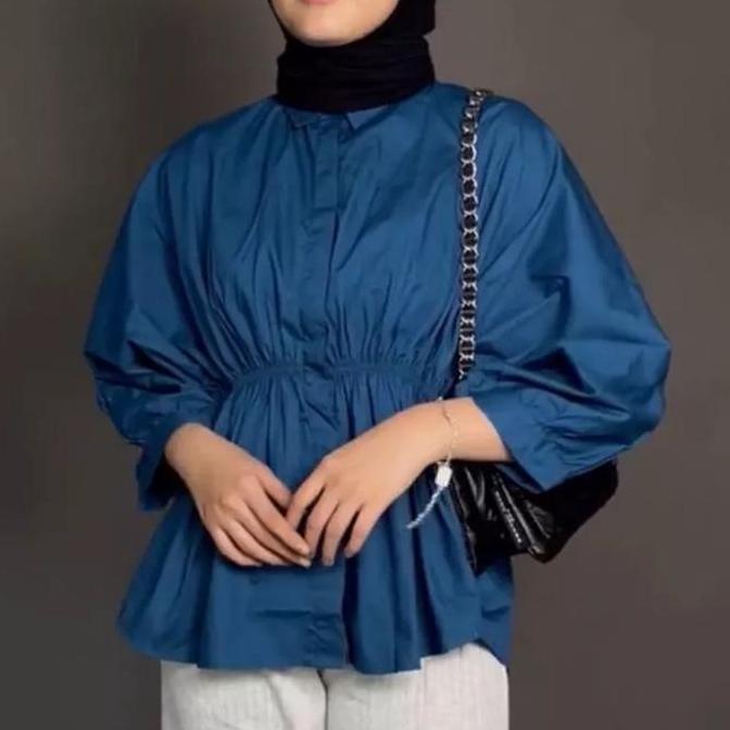 Alya Shirt - Atasan Wanita - Kemeja Alya Shirt Katun Polpin Terbaru 