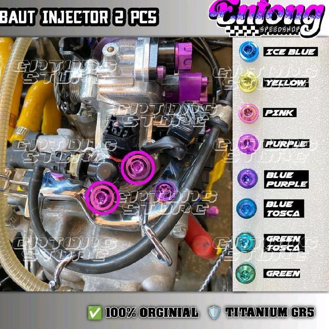 Baut Set Titanium Injector Vario 125 150 Old New Isi 2Pcs Original Gr5