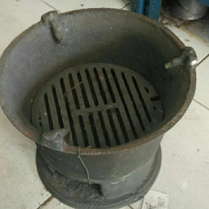 ANGLO kompor arang besi baja cor ukuran 28 cm DS