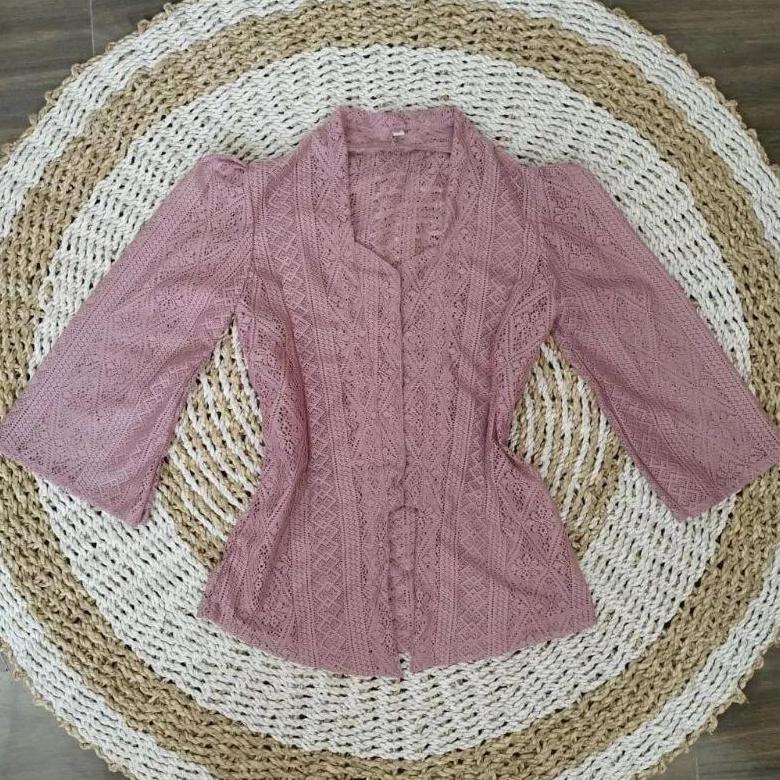 NEW PROMO Baju Kebaya Brukat Lonceng Bali Wisuda Modern Murah Kebaya Bali Brokat Strait Tangan Lonce