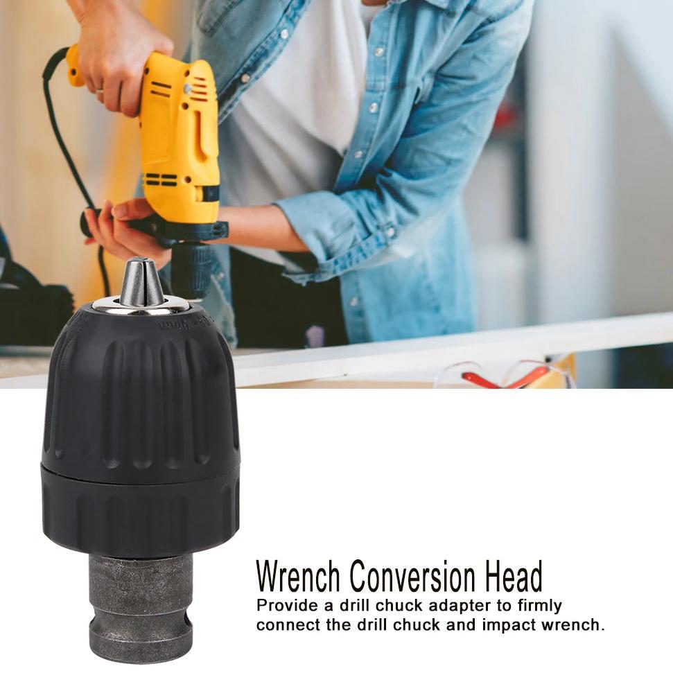 Sds Hammer Drill Adapter + Keyless Drill Chuck 0.8-10Mm 3/8-24Unf Thread Quick Change Drill Chuck Po