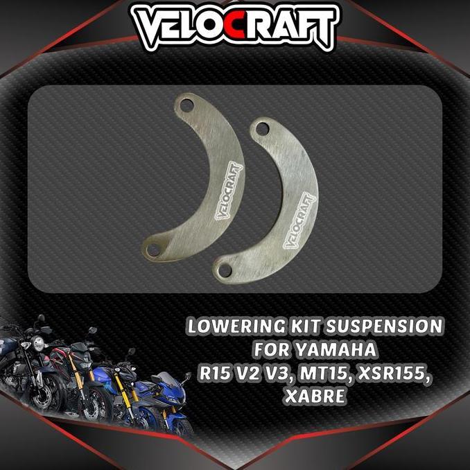 Velocraft Lowering Kit Suspension Untuk Yamaha R15 V2 R15 V3 Mt15 Mt-15 Xsr155 Xsr 155 Xabre Xabre P