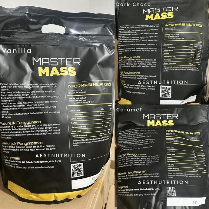 Erganzen- Vectorlabs Master Mass 12 Lbs Susu Gainer Protein Tinggi Kal