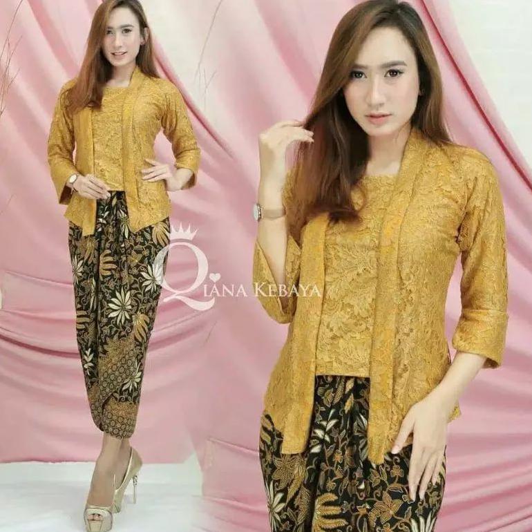 HOT SALE SET KEBAYA KUTUBARU BROKAT MODERN BAJU WISUDA PESTA KONDANGAN TUNANGAN KARTINIAN ATASAN KEB