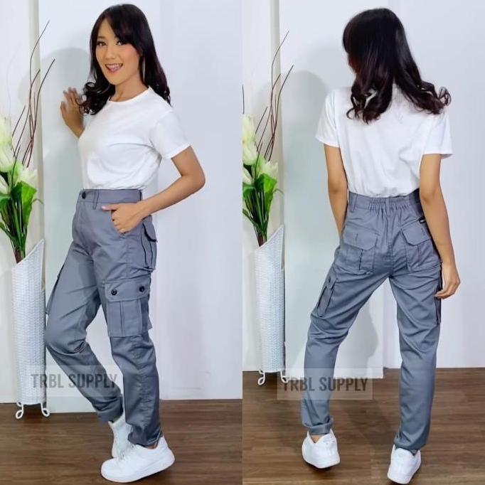 CELANA CARGO PANJANG WANITA CELANA PDL GUNUNG TWILL COMFORT PREMIUM