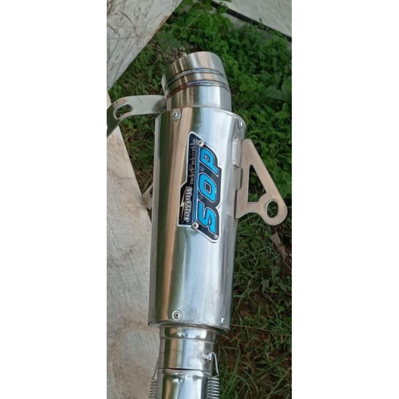 NAYELLE KNALPOT RACING DOS TERMURAH ALL BEBEK SUPRA110/SUPRA X/SUPRA X125/REVO/VEGA/JUPITER/SMES ORI