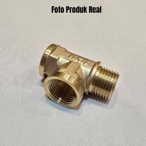 Gleiten- Tee T Copper Shower Pipa Fitting Drat Luar Dalam Dalam 1/2" Inch 271