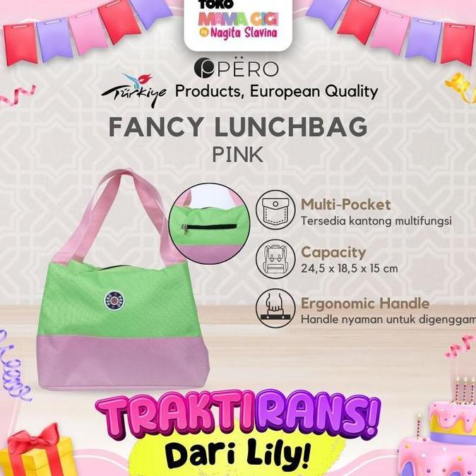 Murah [Toko Mama Gigi] Pero Fancy Lunch Bag / Tas Makan Kotak Bekal